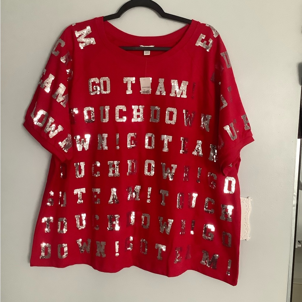 Cato Crimson Plus Sportswear Crewneck